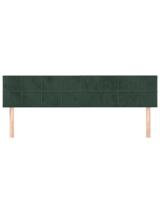 Galvūgalis, 2vnt.,tamsiai žalios spalvos,100x5x78/88cm, aksomas