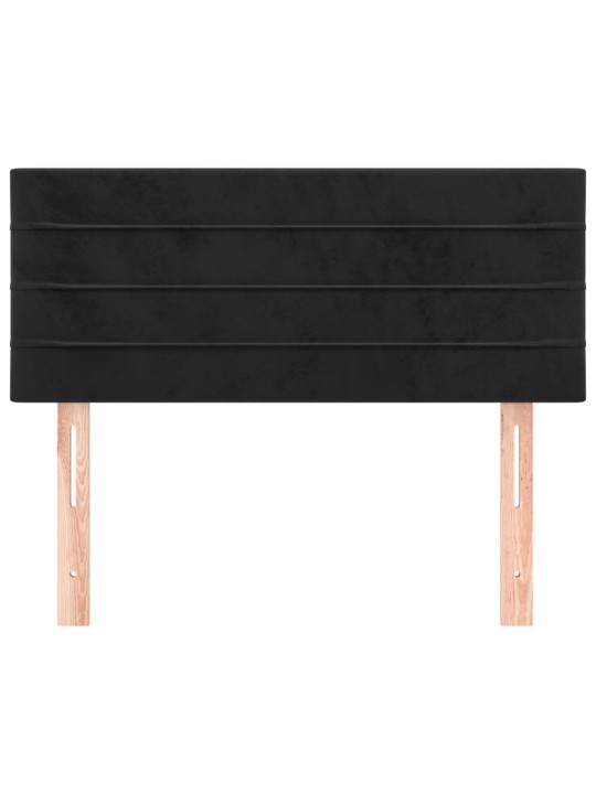 Galvūgalis, juodos spalvos, 100x5x78/88cm, aksomas
