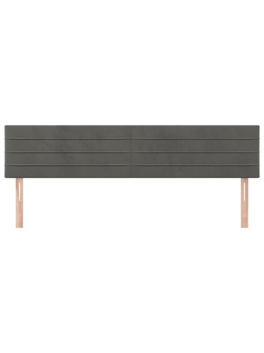 Galvūgalis, 2vnt.,tamsiai pilkos spalvos,90x5x78/88cm, aksomas