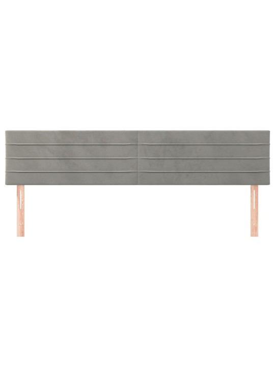 Galvūgalis, 2vnt.,šviesiai pilkos spalvos,100x5x78/88cm,aksomas