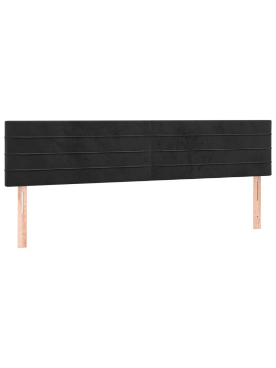 Galvūgalis, 2vnt., juodos spalvos, 100x5x78/88cm, aksomas