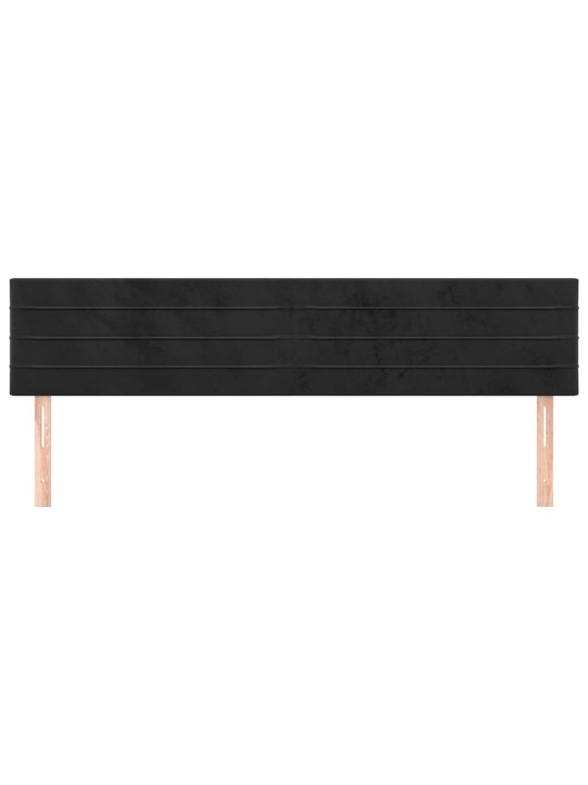 Galvūgalis, 2vnt., juodos spalvos, 100x5x78/88cm, aksomas