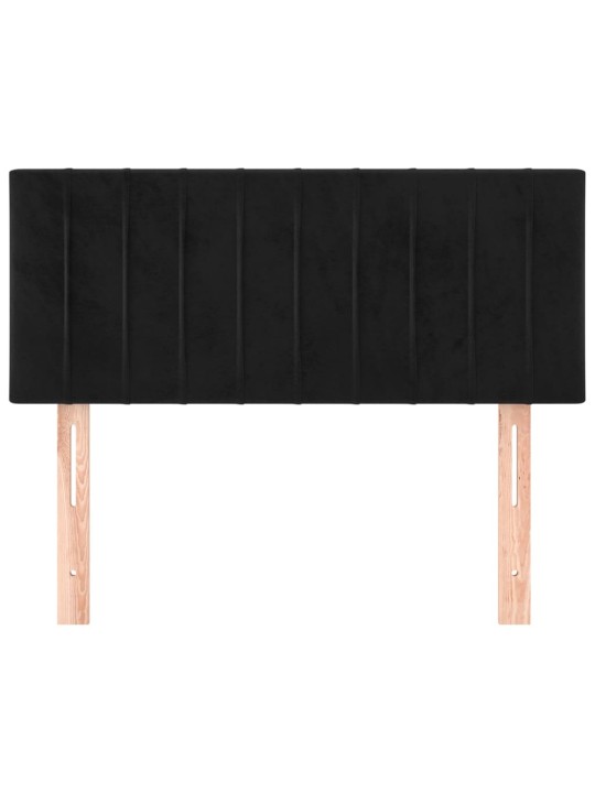 Galvūgalis, juodos spalvos, 90x5x78/88cm, aksomas