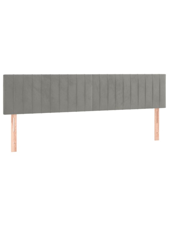 Galvūgalis, 2vnt.šviesiai pilkos spalvos, 80x5x78/88cm, aksomas
