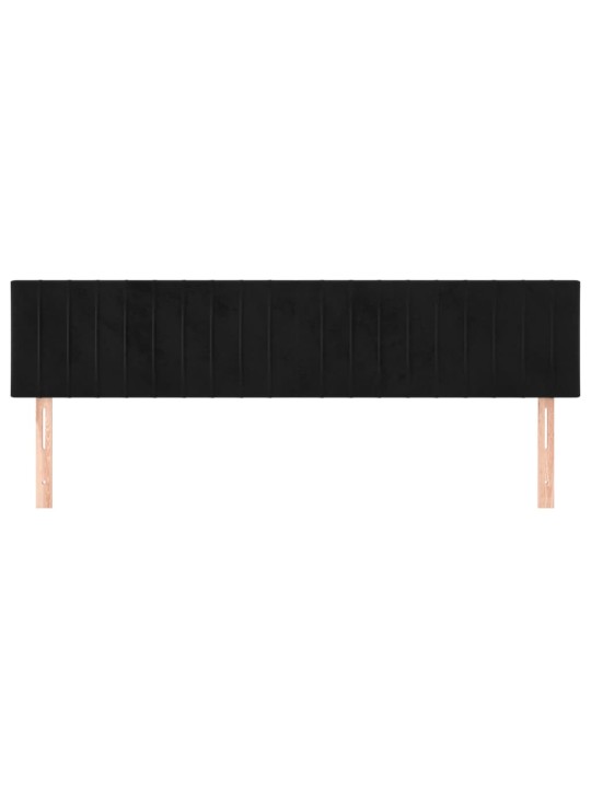 Galvūgalis, 2vnt., juodos spalvos, 80x5x78/88cm, aksomas