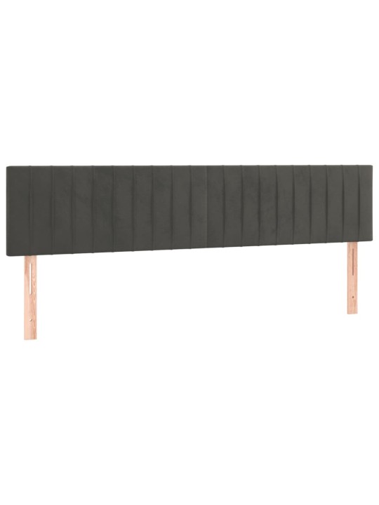 Galvūgalis, 2vnt.,tamsiai pilkos spalvos,90x5x78/88cm, aksomas