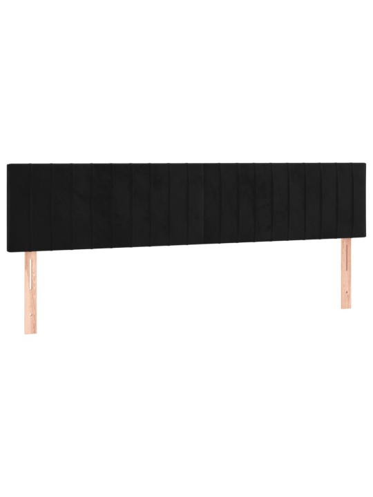 Galvūgalis, 2vnt. juodos spalvos, 90x5x78/88cm, aksomas
