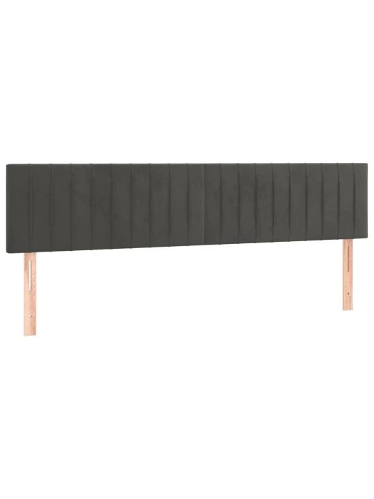 Galvūgalis, 2vnt.,tamsiai pilkos spalvos,100x5x78/88cm, aksomas