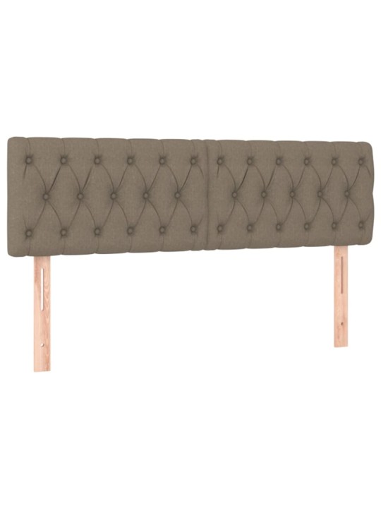 Galvūgalis, 2vnt., taupe spalvos, 80x7x78/88cm, audinys