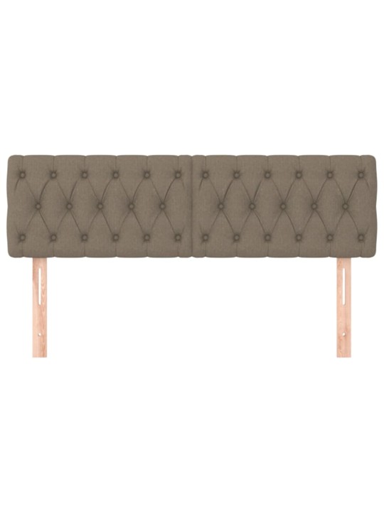 Galvūgalis, 2vnt., taupe spalvos, 80x7x78/88cm, audinys