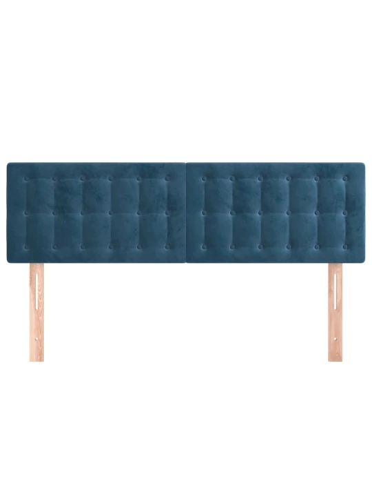 Galvūgaliai, 2vnt., tamsiai mėlyni, 72x5x78/88cm, aksomas