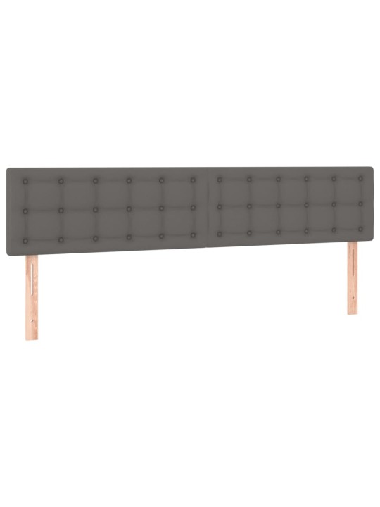 Galvūgalis,2vnt., pilkos spalvos, 90x5x78/88cm, dirbtinė oda
