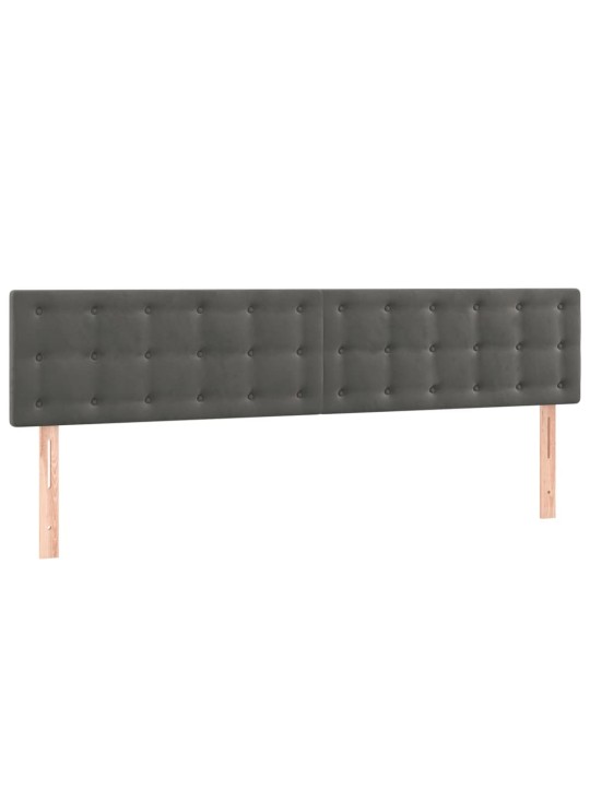Galvūgalis, 2vnt.,tamsiai pilkos spalvos,90x5x78/88cm, aksomas
