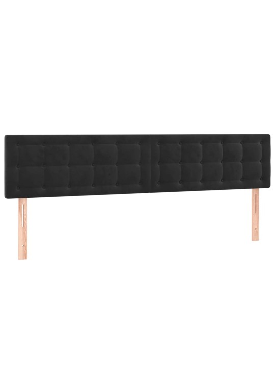 Galvūgalis, 2vnt. juodos spalvos, 90x5x78/88cm, aksomas