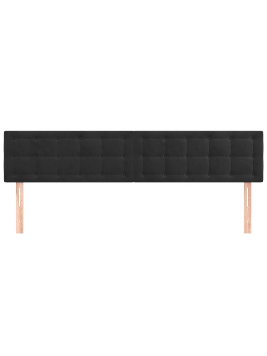 Galvūgalis, 2vnt., juodos spalvos, 100x5x78/88cm, aksomas