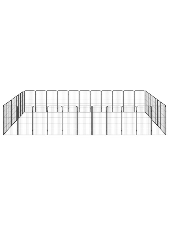Šunų aptvaras, 40 segmentų, juodas, 50x100cm, plienas