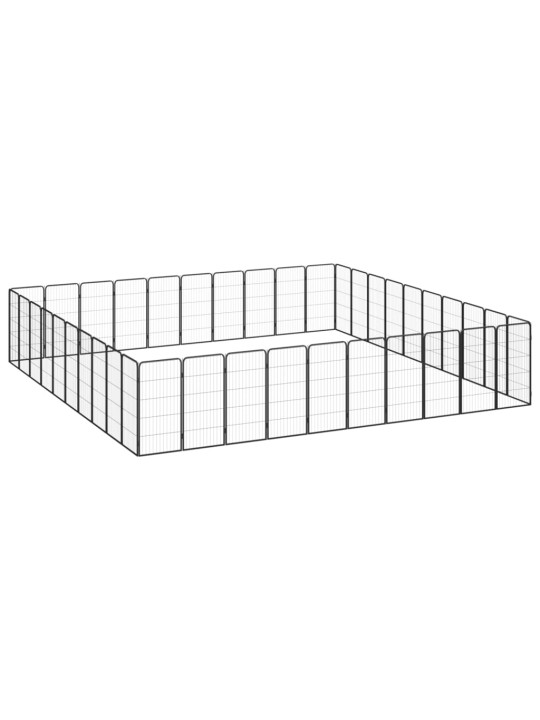 Šunų aptvaras, 40 segmentų, juodas, 50x100cm, plienas