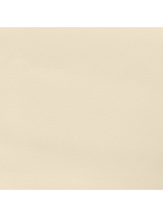 Spyruoklinis čiužinys, kreminis, 90x200x20 cm, dirbtinė oda