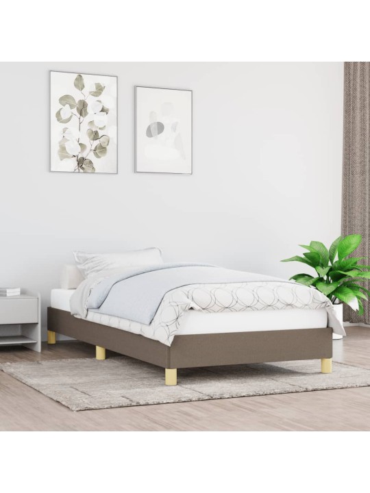 Lovos rėmas, taupe spalvos, 90x190 cm, audinys