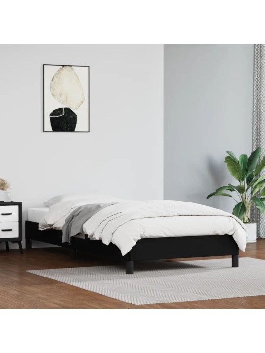 Lovos rėmas, juodos spalvos, 90x200cm, dirbtinė oda