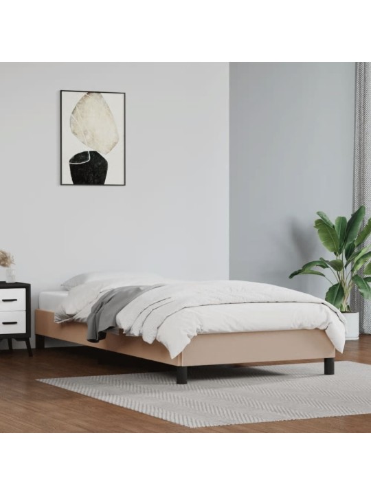 Lovos rėmas, kapučino spalvos, 90x200 cm, dirbtinė oda