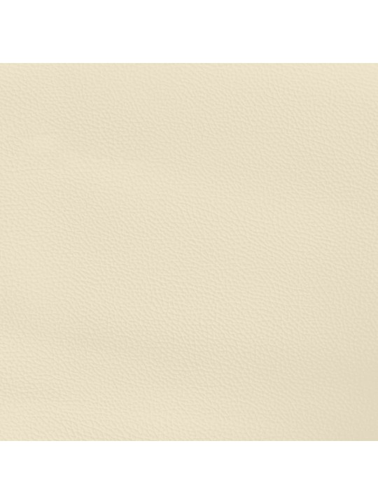 Lovos rėmas, kreminis, 200x200 cm, dirbtinė oda