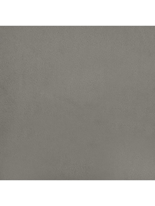 Lovos rėmas, šviesiai pilkos spalvos, 90x200cm, aksomas