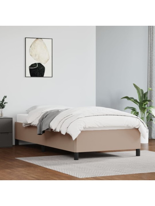 Lovos rėmas, kapučino spalvos, 80x200cm, dirbtinė oda
