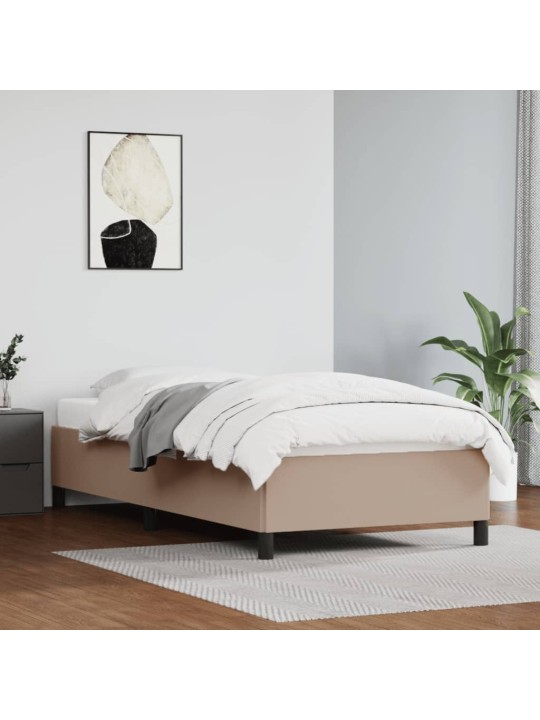 Lovos rėmas, kapučino spalvos, 90x190 cm, dirbtinė oda