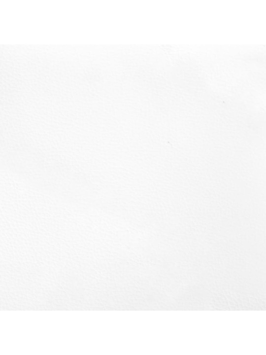 Lovos rėmassu galvūgaliu, baltos, 90x200 cm, dirbtinė oda
