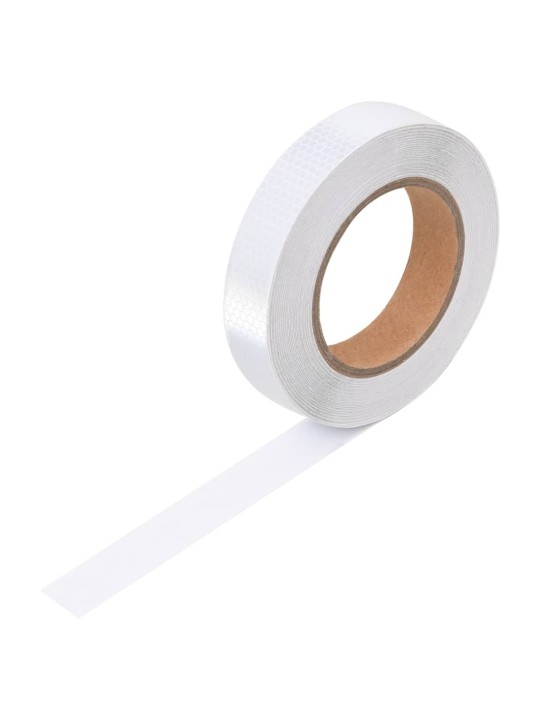 Šviesą atspindinti lipni juosta, balta, 2,5cmx20m, PVC