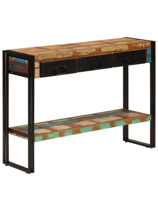 Konsolinis staliukas, 110x30x76cm, perdirbtos medienos masyvas