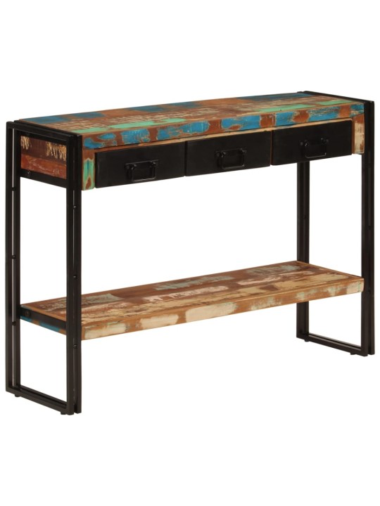 Konsolinis staliukas, 110x30x76cm, perdirbtos medienos masyvas