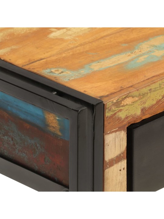 Konsolinis staliukas, 110x30x76cm, perdirbtos medienos masyvas