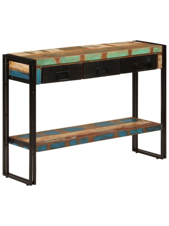 Konsolinis staliukas, 110x30x76cm, perdirbtos medienos masyvas
