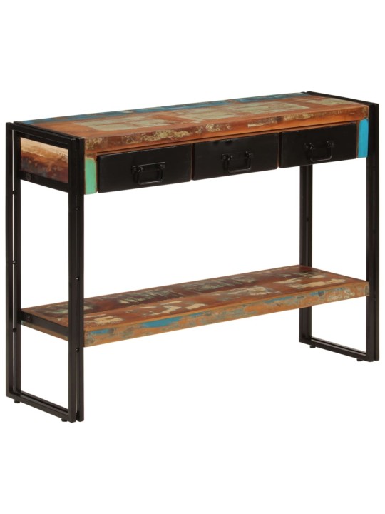 Konsolinis staliukas, 110x30x76cm, perdirbtos medienos masyvas