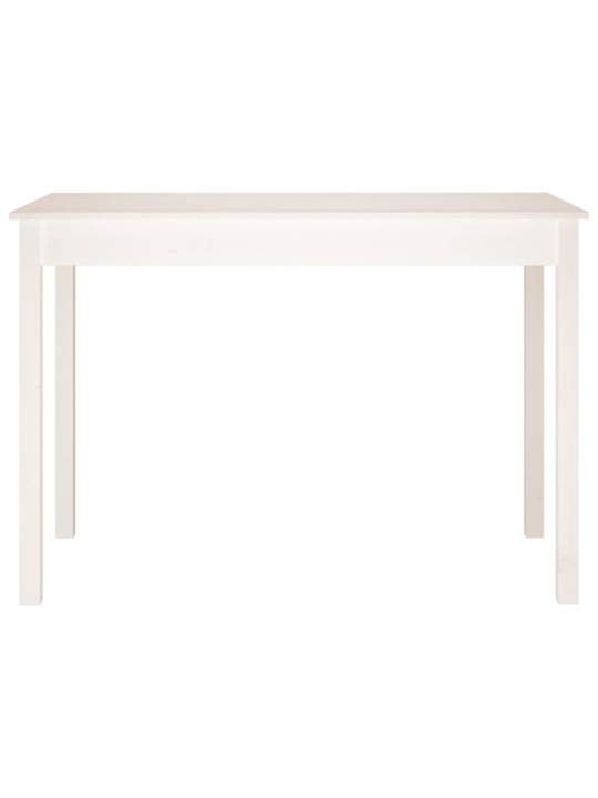 Valgomojo stalas, baltas, 110x55x75cm, pušies medienos masyvas