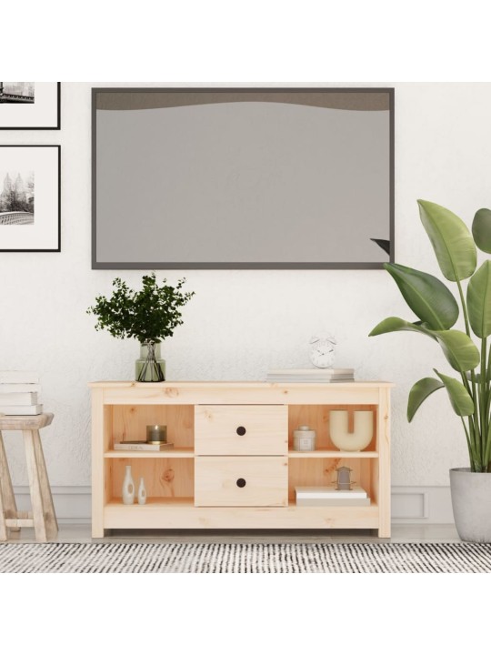 Televizoriaus spintelė, 103x36,5x52cm, pušies medienos masyvas