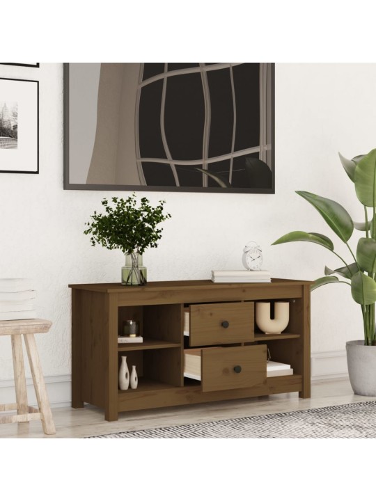 Televizoriaus spintelė, medaus ruda, 103x36,5x52cm, pušis