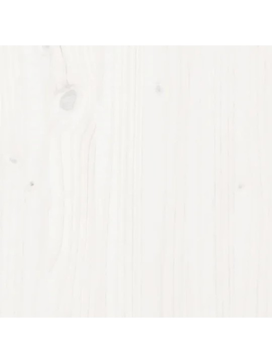 Spintelė batams, balta, 110x38x45,5cm, pušies medienos masyvas