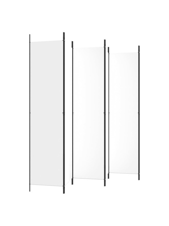 Kambario pertvara, 6 dalių, baltos spalvos, 300x220cm, audinys