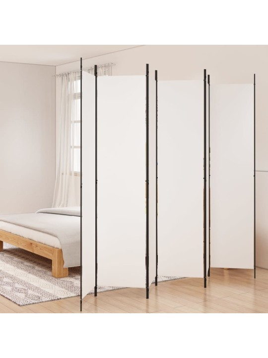 Kambario pertvara, 6 dalių, baltos spalvos, 300x220cm, audinys