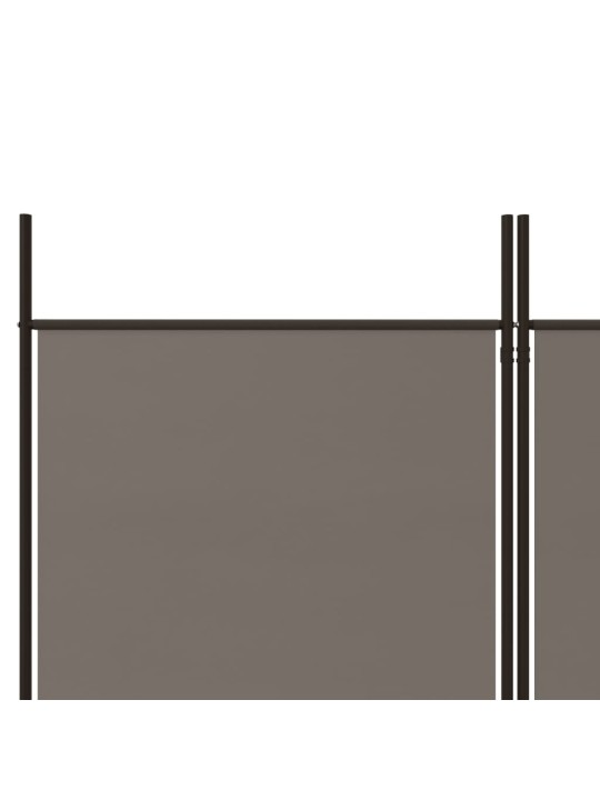 Kambario pertvara, 6 dalių, antracito, 300x220cm, audinys