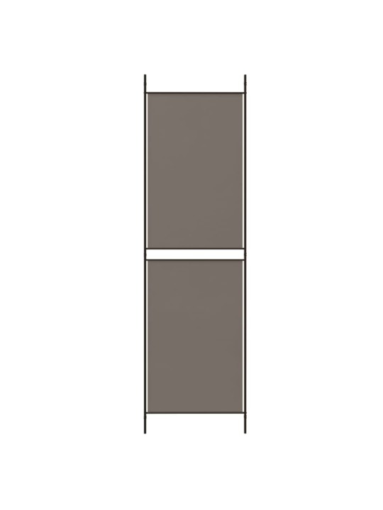 Kambario pertvara, 5 dalių, antracito, 250x180cm, audinys