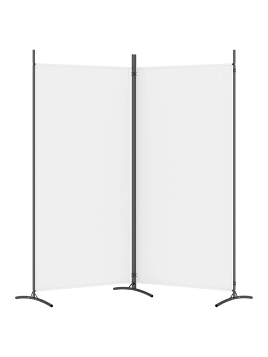 Kambario pertvara, 2 dalių, baltos spalvos, 175x180cm, audinys