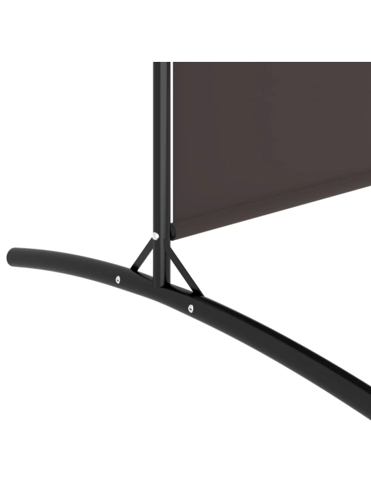 Kambario pertvara, 3 dalių, rudos spalvos, 525x180cm, audinys