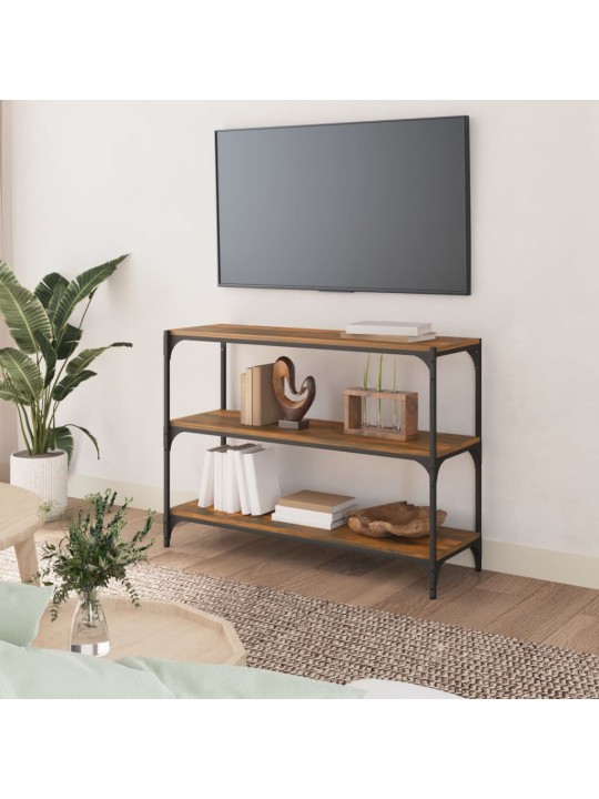 Knygų spintelė, dūminio ąžuolo, 100x33x70,5cm, mediena/plienas