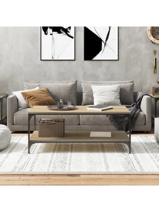 Kavos staliukas, sonoma ąžuolo, 100x50x40cm, apdirbta mediena