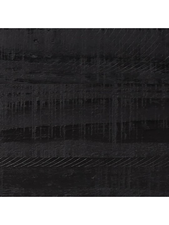 Batų spintelė, juoda, 75x40x110cm, pušies medienos masyvas
