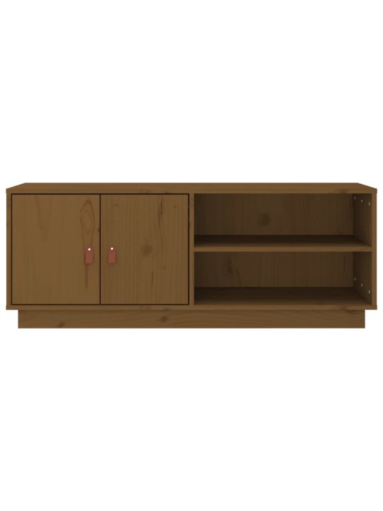 Televizoriaus spintelė, medaus ruda, 105x34x40cm, pušis